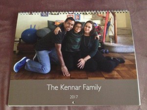 family calendar (photo by Wendy Kennar)