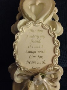 wedding candle (photo by Wendy Kennar)